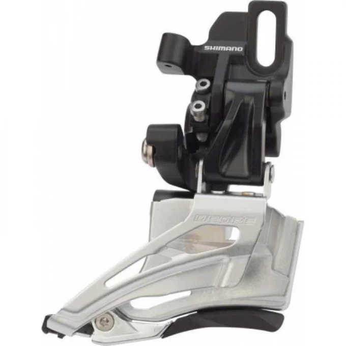 Переключатель передний SHIMANO DEORE, M618-D, на упор, для 2X10, универсальная тяга, черный IFDM618D6
