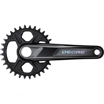 Система SHIMANO DEORE M6120-1, для 1x12 скоростей, 175мм, интегрированный вал, 32T без каретки, для CL:55мм Система SHIMANO DEORE M6120-1, для 1x12 скоростей, 175мм, интегрированный вал, 32T без каретки, для CL:55мм